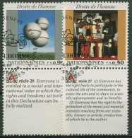 UNO Genf 1993 Erklärung Der Menschenrechte Picasso Gemälde 233/34 Zf Gestempelt - Gebruikt