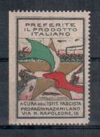 ERINNOFILO MILANO PROPAGANDA NAZIONALE PREFERITE IL PRODOTTO ITALIANO - Erinnofilia