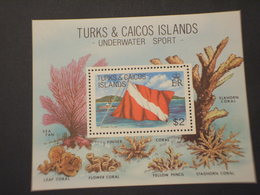 TURKS - BF 1981 MARE/CORALLI - NUOVO(++) - Turks & Caicos (I. Turques Et Caïques)