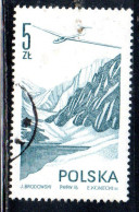 POLONIA POLAND POLSKA 1976 1978 AIR POST MAIL AIRMAIL CONTEMPORARY AVIATION JANTAR GLIDER 5g USED USATO OBLITERE' - Oblitérés