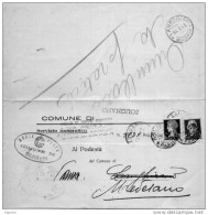 STORIA POSTALE 1943   LETTERA CON ANNULLO SOLIGNANO MODENA +  ANNLLO LANGHIRANO PARMA - Storia Postale