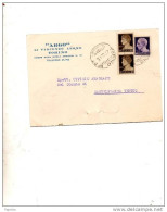STORIA POSTALE CARTOLINA INTESTATA  CON ANNULLO TORINO SUL N°536 X 2   +   540 - Storia Postale