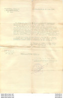 DOCUMENT ORIGINAL DU 310e REGIMENT D'ARTILLERIE COLONIALE 30/06/1940 GENERAL BORIS ET LIEUTENANT SCHNEBELIN - 1939-45