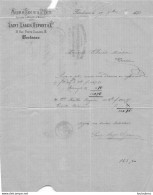 FACTURE 1873 BORDEAUX SAINT LAGER DUPONT MAISON DE BLANC DE LA GRANDE POSTE - 1800 – 1899
