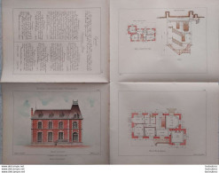 PETITES CONSTRUCTIONS FRANCAISES PL. 65 A 68   EDIT. THEZARD MAISON BOURGEOISE - Architectuur