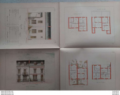 PETITES CONSTRUCTIONS FRANCAISES PL. 21 A 24  EDIT. THEZARD PETITES VILLAS MITOYENNES - Arquitectura