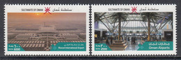2018 Oman Airports Aviation  Complete Set Of 2 MNH - Oman