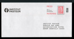 NJ-190 - Yzeult YZ (PRIO) - Institut Pasteur - N° 351233 - Prêts-à-poster: Réponse /Marianne L'Engagée