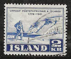 Islande 1951 N° Y&T : 236 Obl. - Usati