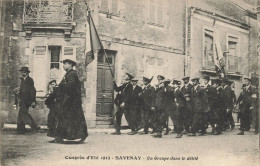 Savenay * RARE CPA ! * Congrès D'été 1913 , Un Groupe Dans Le Défilé * Villageois - Savenay