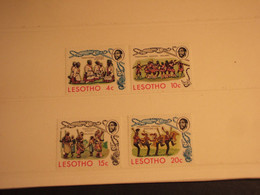 LESOTHO - 1975 DANZE E COSTUMI  4 VALORI - NUOVI(++) - Lesotho (1966-...)
