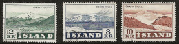 Islande 1957 N° Y&T : 274 à 276 Obl. - Usati