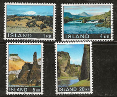 Islande 1970 N° Y&T : 387 à 390 Obl. - Usati