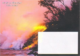 Enveloppe Illustrée Eruption Volcan Reunion Volcano Preprinted Cover ( A90 601) - Vulkanen
