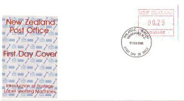 N-Z Frama Introduction Of Postage Label Vending Machines FDC Cover ( A90 567) - Vignette [ATM]