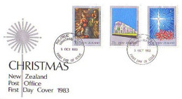 N-Z Noel Christmas 1983 Tableau De Raphael Painting FDC Cover ( A90 411) - Religion