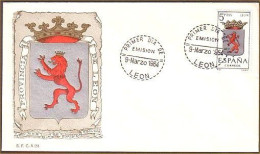 Espana Armoiries Lion FDC Cover ( A90 426) - Enveloppes