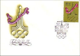 Russie 16k+8k Logo Olympique FDC Cover ( A90 345) - Verano 1980: Moscu