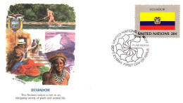 Ecuador Flag Drapeau Fishing FDC Cover ( A90 159) - Omslagen