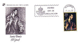 Espagne St Thomas El Greco FDC Cover ( A90 123) - Religión