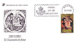 Espagne Navidad 1981 FDC Cover ( A90 111) - Religión