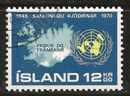 Islande 1970 N° Y&T : 402 Obl. - Usados