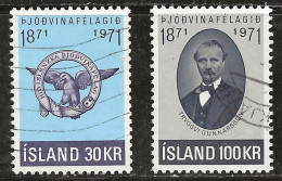 Islande 1971 N° Y&T : 408 Et 409 Obl. - Gebruikt