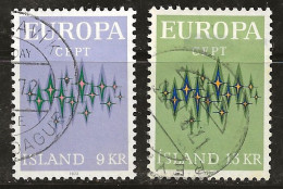 Islande 1972 N° Y&T : 414 Et 415 Obl. - Oblitérés
