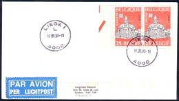 Belgique Bureau Poste Liege Europa FDC Cover To Canada ( A91 858) - Altri & Non Classificati