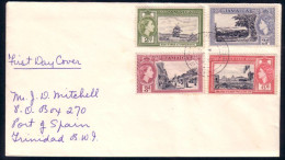 Jamaica 1955 British Territory 300th FDC Cover To Trinidad ( A91 768) - Jamaica (1962-...)