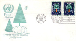 World Forestry Congress Foret 4c FDC Cover ( A91 741) - Alberi