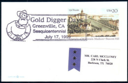 US Postcard Gold Digger Day Greenville, CA JULY 17, 1999 ( A91 733) - Minerales