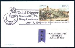 US Postcard Gold Digger Day Greenville, CA JULY 17, 1999 ( A91 732) - Minerals