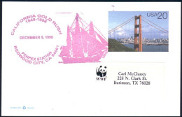 US Postcard California Gold Rush Redwood City, CA DEC 5, 1998 ( A91 713) - Minerals