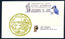 US Postcard Foresthill Gold Miners Gathering Foresthill, CA SEP 26, 1998 ( A91 706) - Minerales