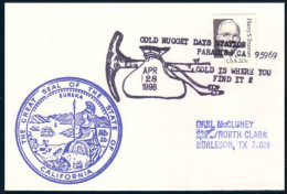 US Postcard Gold Nugget Days Paradise, CA APR 28, 1996 ( A91 696) - Minerales