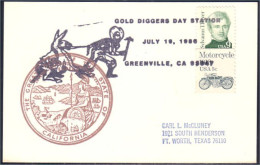 US Postcard Gold Diggers Day Greenville, CA JULY 19, 1986 ( A91 659) - Minerales