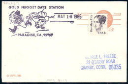 US Postcard Gold Nugget Days Paradise, CA MAY 16, 1985 ( A91 656) - Minéraux