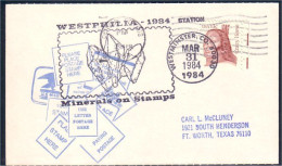 US Postcard Westphilia 1984 Minerals On Stamps Westminster, CO MAR 31, 1984 ( A91 581) - Minerals