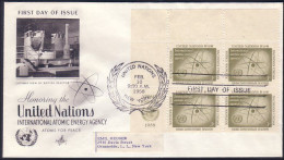United Nations ( NY) Atomic Energy Agency FDC Cover ( A91 574) - Atome