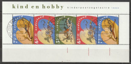 Nederland NVPH 1460 Blok Kinderzegels 1990 Used Gestempeld Groningen - Oblitérés