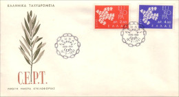 Greece Olive Branch Europa FDC Cover ( A91 510) - Alberi