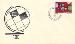 Liechtenstein Wheels Europa FDC Cover ( A91 515) - Fisica