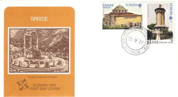Greece Monuments Europa FDC Cover ( A91 366) - Altri & Non Classificati