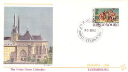 Luxembourg Le Bon Samaritain Europa FDC Cover ( A91 239) - Religión