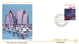 Island Geothermie Europa FDC Cover ( A91 225) - Vulkane