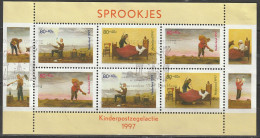 Nederland NVPH 1739 Blok Kinderzegels 1997 Used Gestempeld FDC - Oblitérés