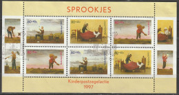 Nederland NVPH 1739 Blok Kinderzegels 1997 Used Gestempeld FDC - Used Stamps