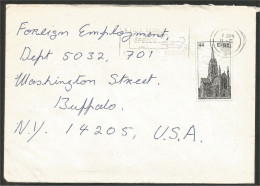 Eire Irlande 1983 "A FULL ADDRESS SPEEDS" Cover To Buffalo USA ( A92 114) - Covers & Documents