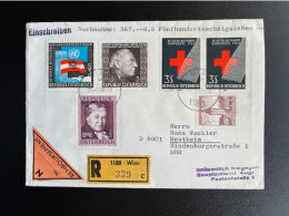 AUSTRIA 1966 REGISTERED LETTER VIENNA WIEN TO WESTHEIM 24-05-1966 OOSTENRIJK OSTERREICH EINSCHREIBEN NACHNAHME - Briefe U. Dokumente